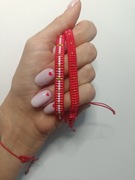 Zestaw dwóch bransoletek handmade boho 