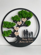 Drzewo szczęścia z chrobotkiem rodzina 30cm