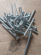 Wkręt metryczny z łbem walcowym z gwintem na całości m5x55 ocynk 1kg