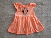 Neonowa sukienka myszka Minnie Disney 62 jak nowa