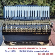 Akordeon Hohner Atlantic IV DeLuxe 120B 4Ch Germany Super Głośny Stroi 100%