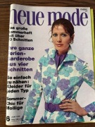 Neue Mode 1970 magazyn mody z wykrojami wzorami Vintage