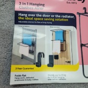 Wisząca suszarka na pranie marki Beldray (model 2 w 1).