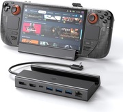 KIWIHOME Stacja Dokująca 7 w 1 do Steam Deck z Przyciskiem LED