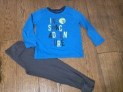 Bawełniana dwuczęściowa piżama dziecięca Lupilu księżyc rozmiar 110/116