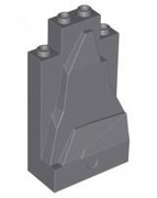 LEGO SKAŁA CIEMNOSZARA 2X4X6