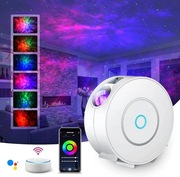 SUPPOU Projektor LED Alexa Starry Sky, inteligentne światło nocne 3D , 
