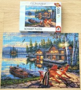 Puzzle 1000 el. SCHMIDT PQ - DARRELL BUSH - Jezioro Loon / USA