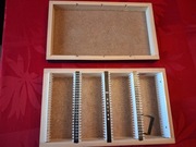 Pudełko drewniane na slajdy 100 szt 