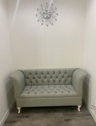 Sofa glamour, kryształki, jak nowa