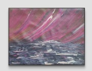 Oryginalny autorski obraz akrylowy "Wzburzone morze" z sygnaturą i cert.