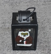 Metalowy świecznik lampion świąteczny