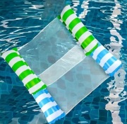 MATERAC DMUCHANY Z SIATKĄ DO WODY (pvc) LEŻAK WODNY 