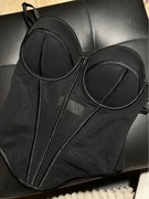 Gorset czarny z lekkiej siateczki