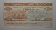 zastępczy pieniądz mini-czek 100 Lirów 1976 Bologna Włochy