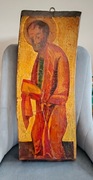 IKONA  Św. PAWŁA  / Duża , Unikalne Podłoże/ XX w.