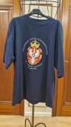T-SHIRT męski  Promo Stars  bawełniany granat nadruk szkoły stan b.dobry