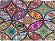 Obrus na stół lnianopodobny indyjska mozaika 60x90