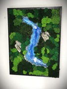 Obraz rzeka z żywicy epoksydowej