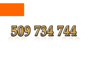 509 734 744 ZŁOTY NUMER STARTER ORANGE ŁATWY NA KARTĘ PREPAID GSM