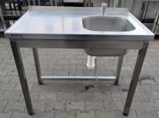 ZLEW GASTRONOMICZNY 1 KOMOROWY - EDESA - 100/60/85 CM - M.1544.N