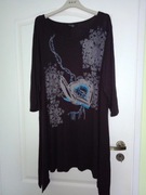 Brązowa tunika asymetryczna