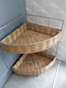 Półka narożna plecionka