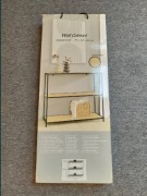 Szafka ścienna z metalowym stelażem i półkami MDF, 77x30x68cm, OUTLET