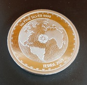 Piękna moneta srebrna 2$  Niue Island, 1 uncja próby 9999 1oz 
