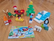 Lego Duplo - Zimowe ferie Świętego Mikołaja - zestaw 10837 + gratis 