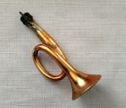 Bombka TRĄBKA bombki choinkowe PRL szklane kształtki na choinkę vintage 