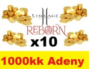L2 REBORN ETERNAL X10 1B 1000KK ADENY ADENA L2REBORNX10 NEW LINEAGE 2