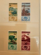 Rwanda 1965 Mi 125-8 B CIĘTE bawoły antylopa 25 € seria idealna pozycja