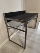 Biurko 120x60 cm stabilne, na metalowych nogach 