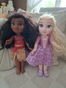 Disney 2 lalki Roszpunka i Vaiana 35 cm