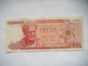 BANKNOT GRECJA  100  DRACHM 1967 r.