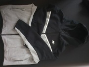 Tech Fleece (caly komplet szaro-czarny)