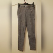 Spodnie melanzowe czarno biale H&M rozmiar 34