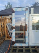 Drzwi / okno / lewe na zewnątrz/ wymiary 970x2190/ orzech / veka softline82