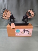 Lampa ścienna sufitowa metal ratan styl vintage boho Eglo Anwick 1