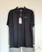 Czarna nowa koszulka męska polo rozm L firmy Hakro