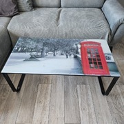 Stolik kawowy szklany print Londyn