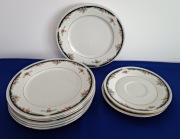 PORCELANA ROYAL FIVE STARS TALERZE DESEROWE + SPODKI