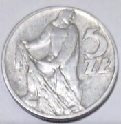 Monety PRL 5 zł z Rybakiem