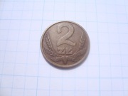 Polska moneta 2 zł złote 1982 mosiądz