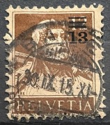 Szwajcaria, HELVETIA, Mi.126, 13/12 centymów
