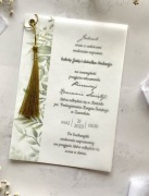 Zaproszenie z chwostem złotym