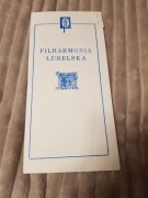 program ulotka bilet filharmonia lubelska koncert symfoniczny nr 756