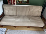 Zestaw mebli drewno 2x fotel 1x wersalka