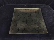 Ozdobny szklany talerz.